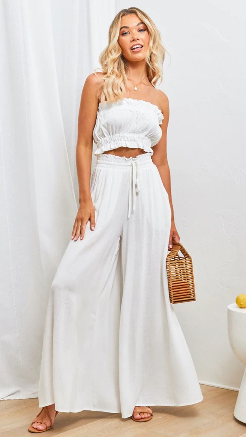 Wide-Leg Drawstring Pants | Sorrell