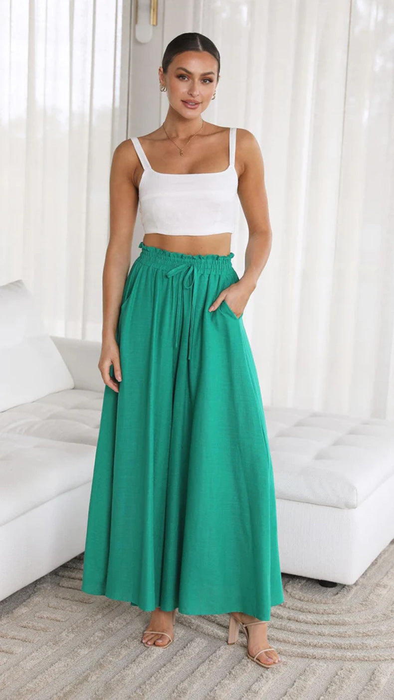 Wide-Leg Drawstring Pants | Sorrell