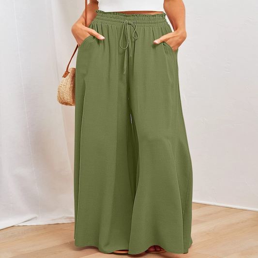 Wide-Leg Drawstring Pants | Sorrell