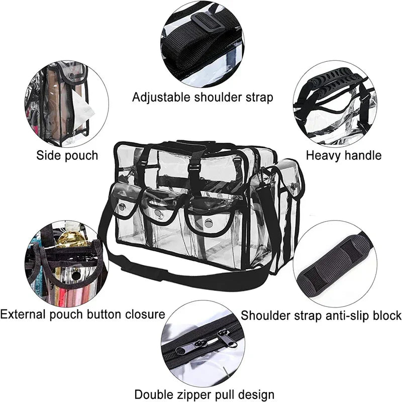 Stylish Makeup Organizer with Spacious Compartments for Makeup and Skincare - Durable Cosmetic Storage for Home and Travel 4