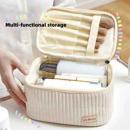 Stylish Toiletry Bag for Women and Men - Lightweight, Durable Travel Organizer for Cosmetics and Toiletries, Water-Resistant Fabric 2