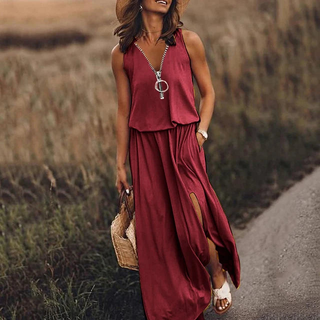 Fashionable Sleeveless Dress | Natalia