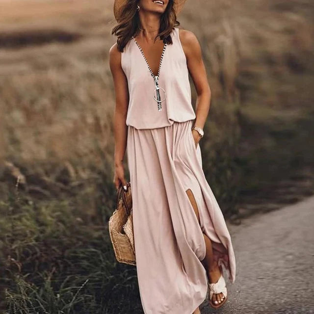 Fashionable Sleeveless Dress | Natalia