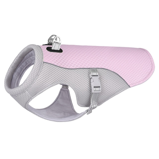 Dog Cooling Vest Blue Polyester | WagChill-2