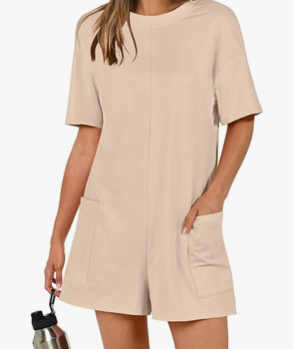 Relaxed Fit Cotton Romper | Melis