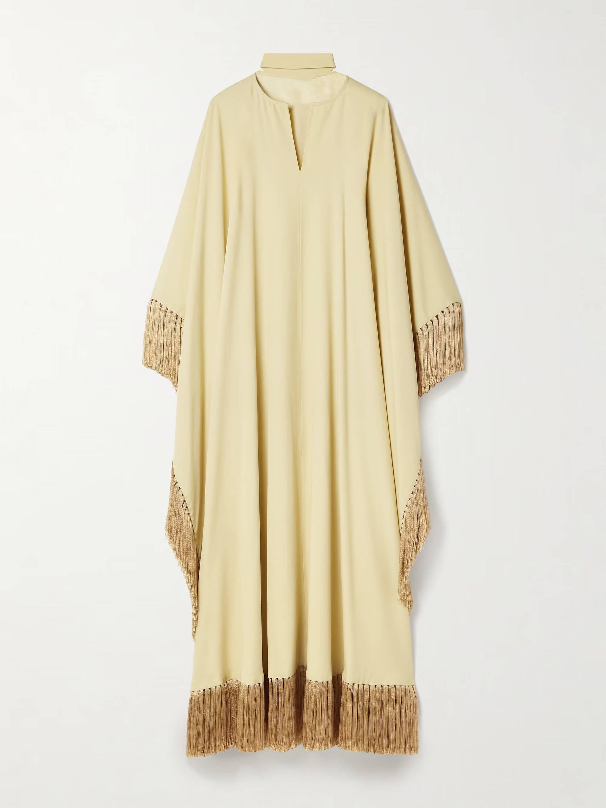Women Kaftan Yellow Crepe | Diana-3