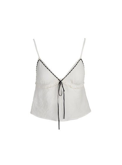 V-Neck Tie-Front Camisole Top | Ivy