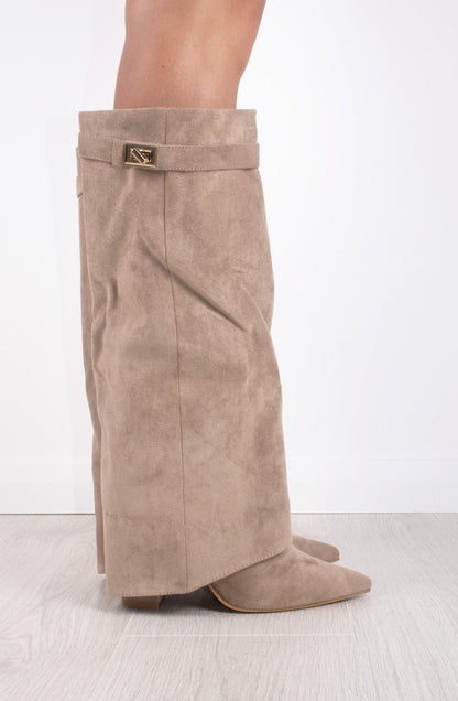 Suede Knee-High Boots | Bernadette