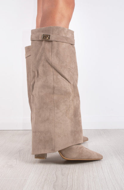 Suede Knee-High Boots | Bernadette