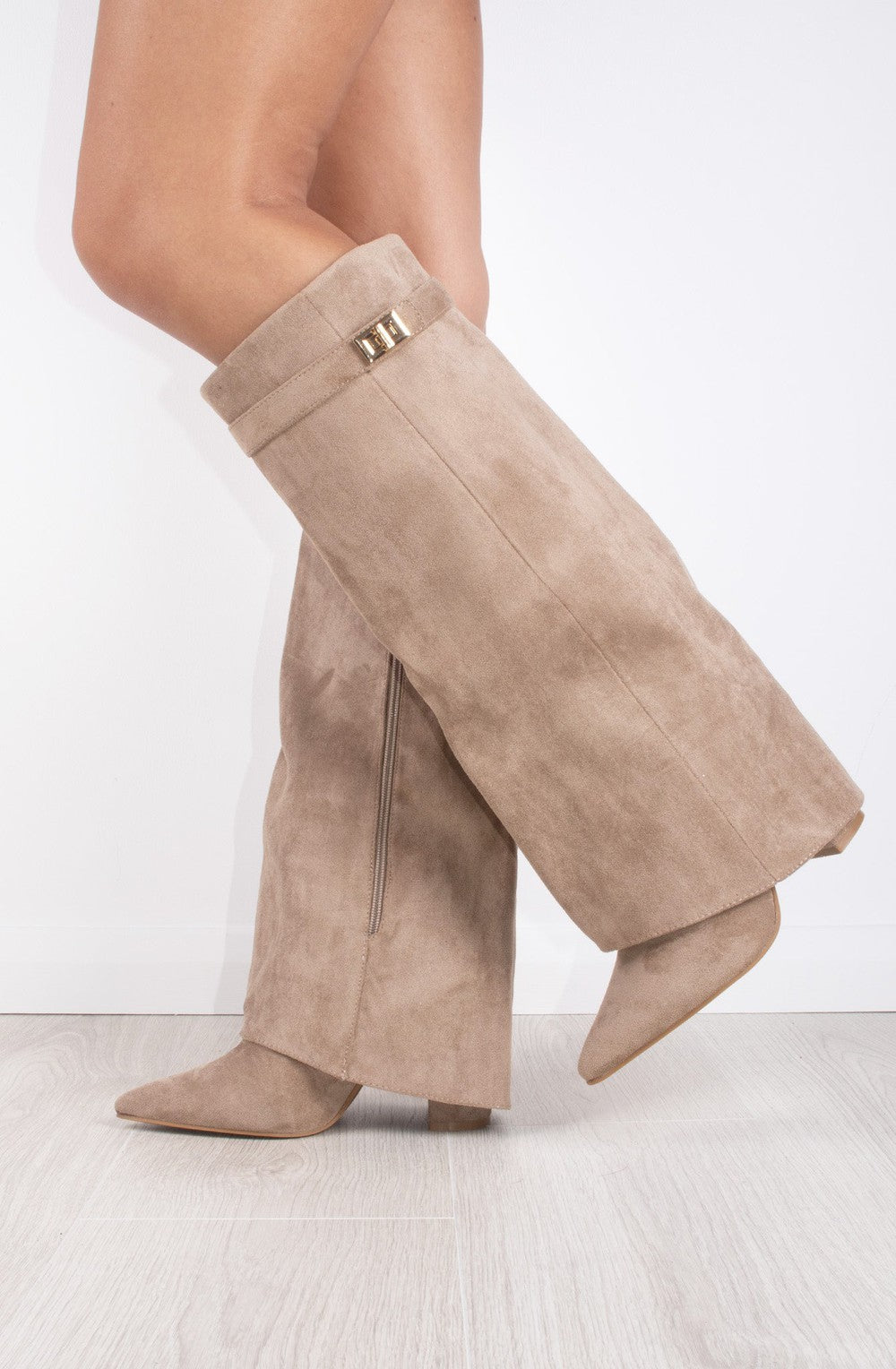 Suede Knee-High Boots | Bernadette