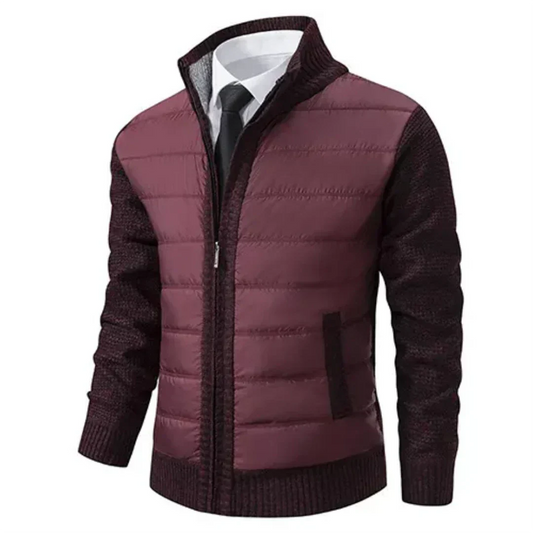 Men Quilted Knit Hybrid Jacket | Zoren