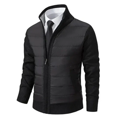 Men Quilted Knit Hybrid Jacket | Zoren