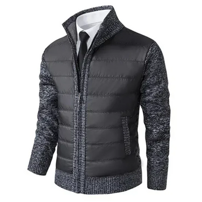Men Quilted Knit Hybrid Jacket | Zoren
