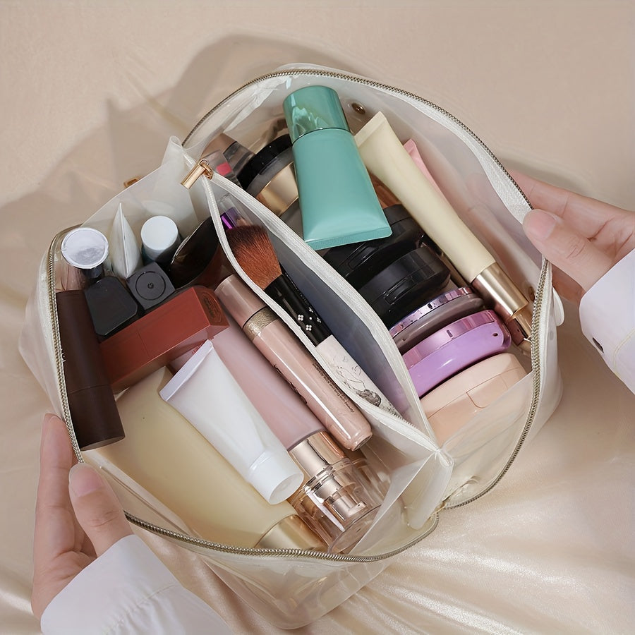 Transparent Travel Organizer for Makeup and Accessories – Durable, Compact Design, Clear Plastic, 10 x 6 x 4 Inches 2