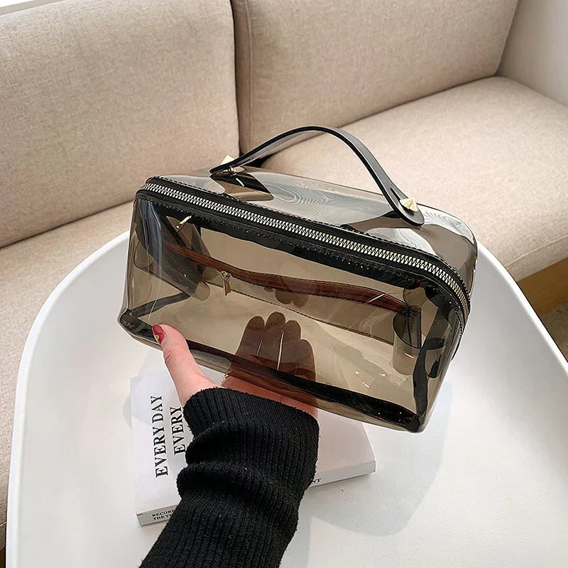 Transparent Travel Organizer for Makeup and Accessories – Durable, Compact Design, Clear Plastic, 10 x 6 x 4 Inches 7