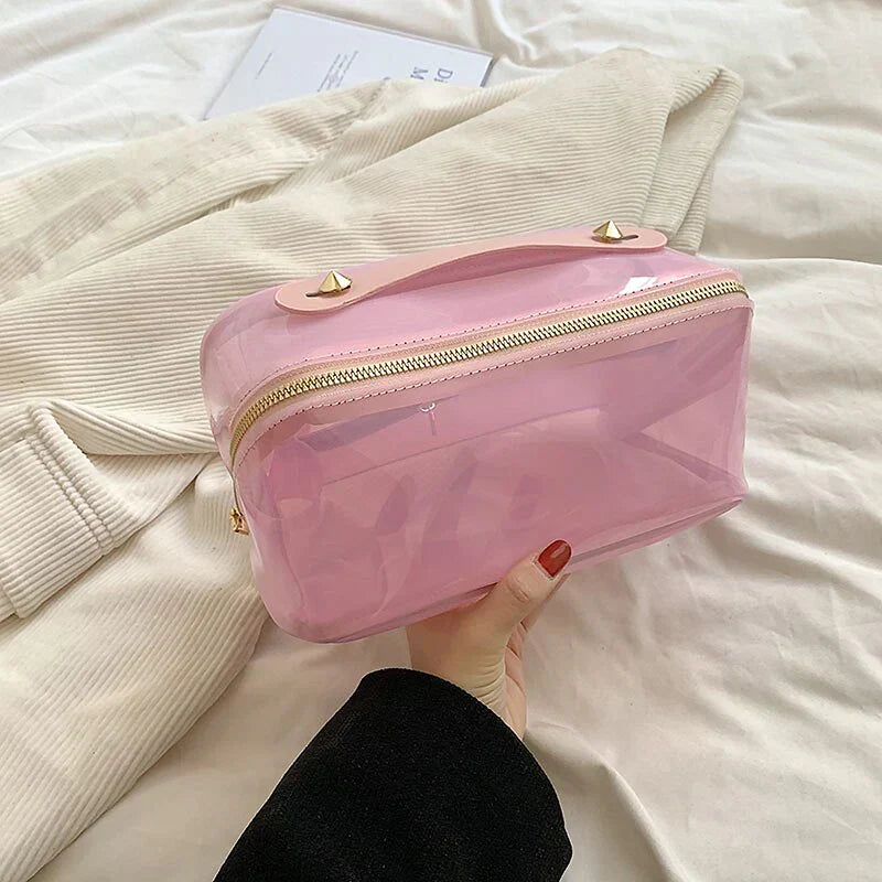 Transparent Travel Organizer for Makeup and Accessories – Durable, Compact Design, Clear Plastic, 10 x 6 x 4 Inches 8