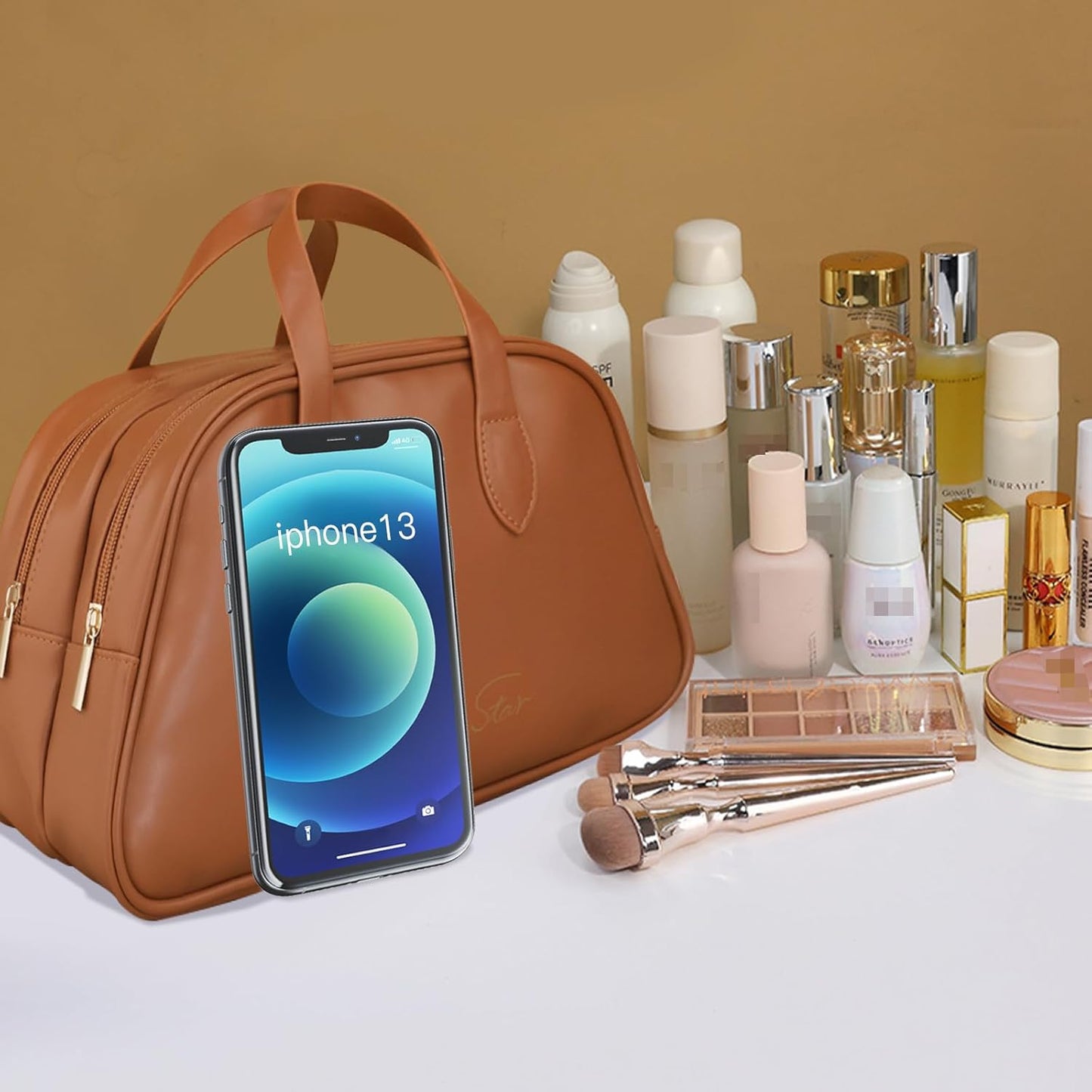 Travel-Friendly Makeup Organizer with Multiple Compartments – Lightweight Cosmetic Storage for Makeup and Skincare 2