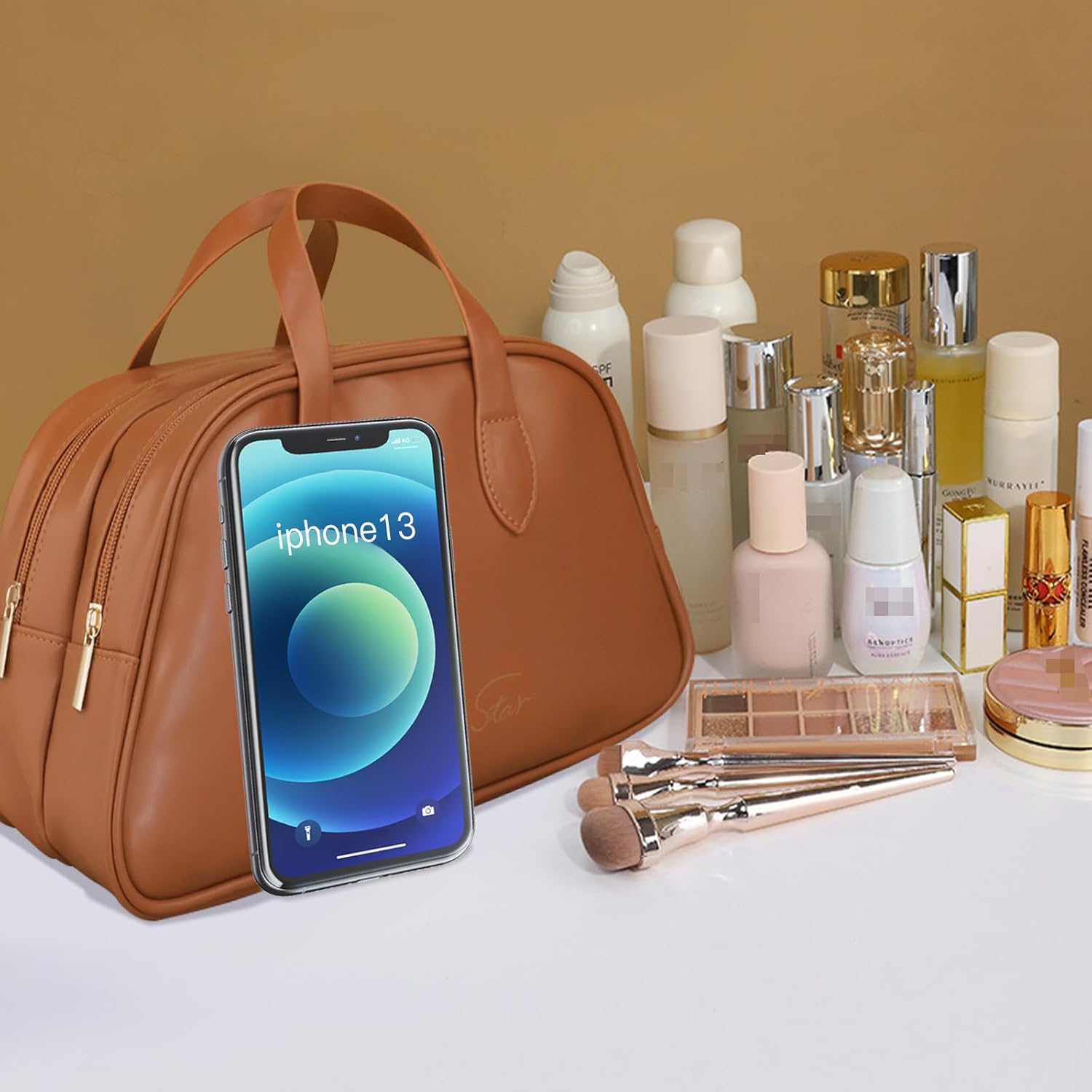 Travel-Friendly Makeup Organizer with Multiple Compartments – Lightweight Cosmetic Storage for Makeup and Skincare 2