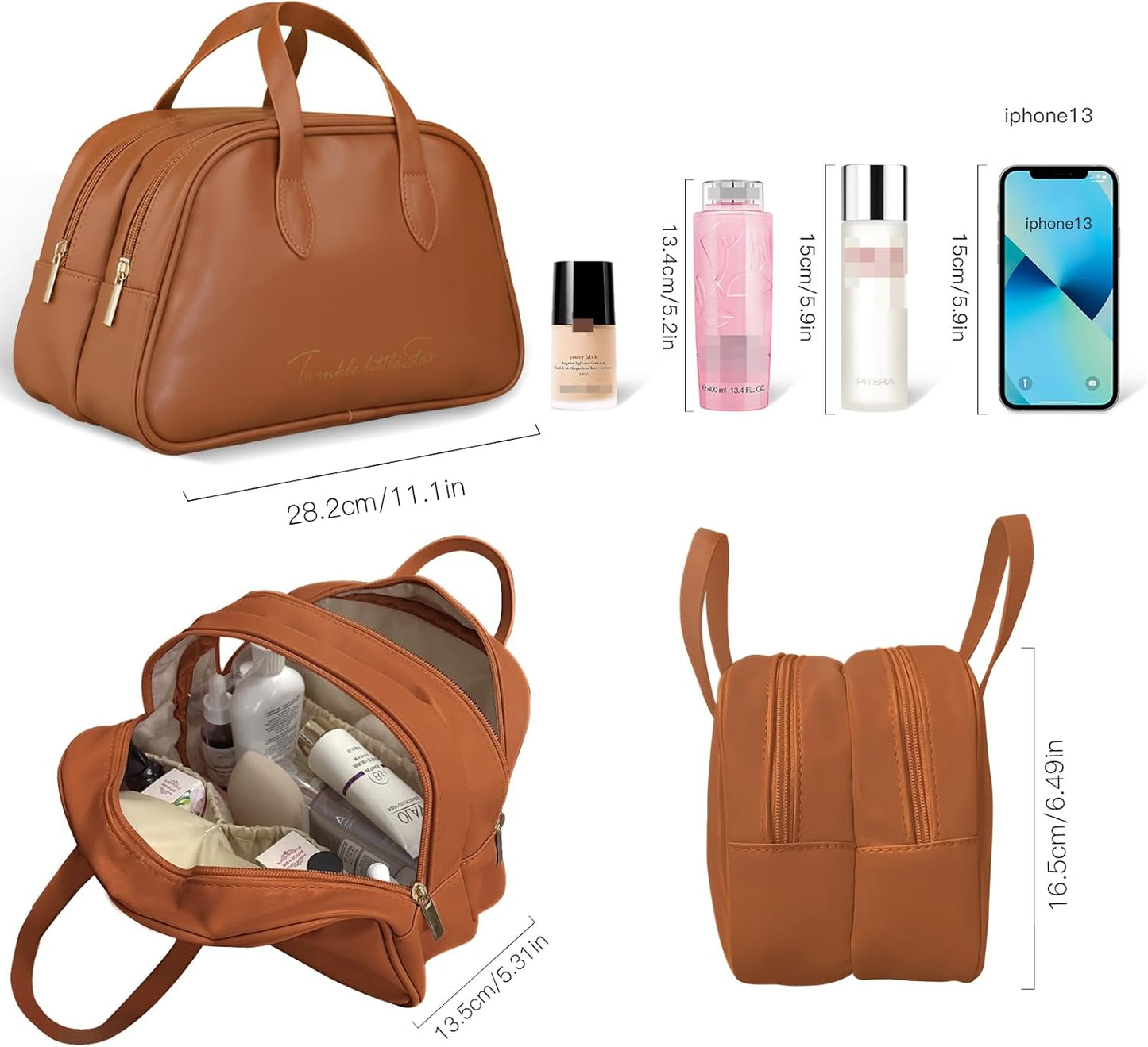 Travel-Friendly Makeup Organizer with Multiple Compartments – Lightweight Cosmetic Storage for Makeup and Skincare 3