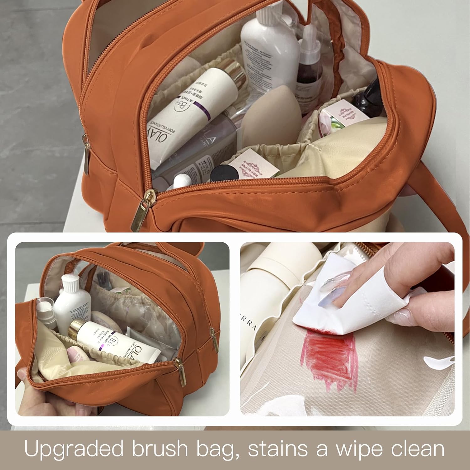 Travel-Friendly Makeup Organizer with Multiple Compartments – Lightweight Cosmetic Storage for Makeup and Skincare 5