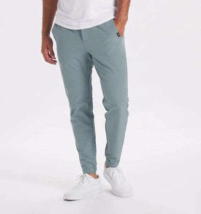 Variant image for Men Slim Fit Jogging Pants Black Cotton | Karl-9