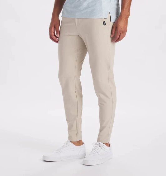 Men Slim Fit Jogging Pants Black Cotton | Karl-1