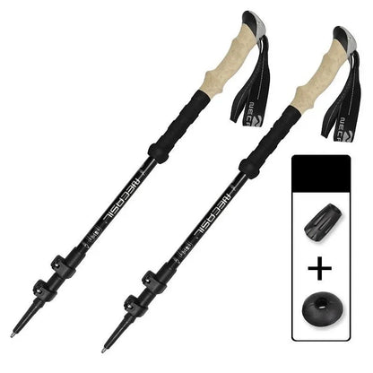 Ultralight Adjustable Collapsible Hiking Poles with Anti-Shock System – Telescopic Walking Sticks for Outdoor Adventures 8