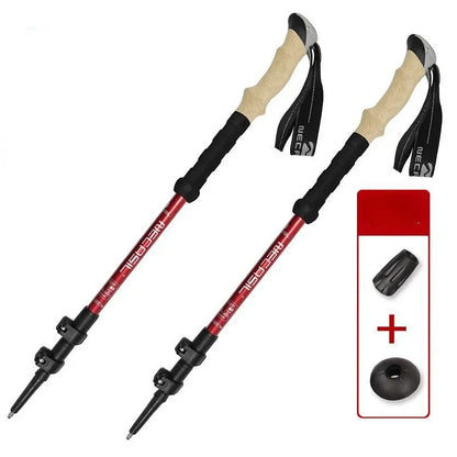 Ultralight Adjustable Collapsible Hiking Poles with Anti-Shock System – Telescopic Walking Sticks for Outdoor Adventures 9