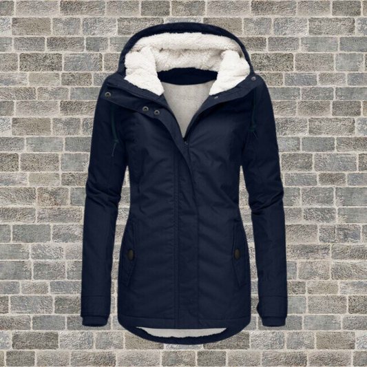 Women Fleece-Lined Hooded Parka | Dory