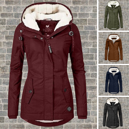 Fleece-Lined Hooded Parka | Dory