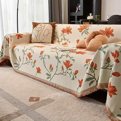 Sofa Cover Vintage Floral Chenille | Elegant Home Decor 1