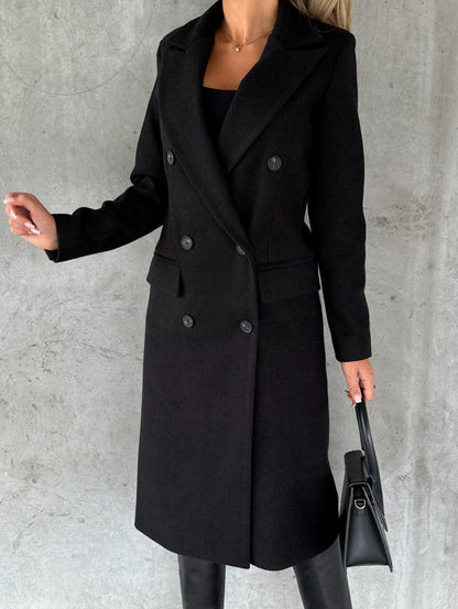 Women Elegant Double-Breasted Coat | Audrina