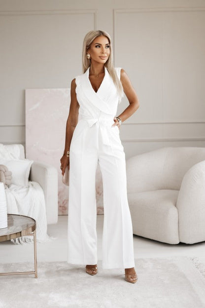 Women Jumpsuit Black Elegant Fabric | Roselia 1