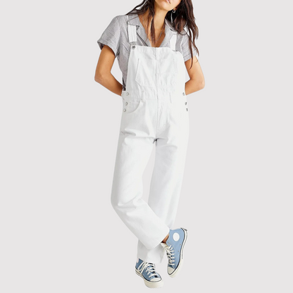 Women Jumpsuit Black Lightweight Wide-Leg | Maura 4