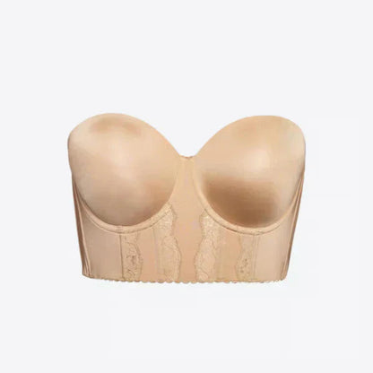 Low Back Strapless Bra with Adjustable Support