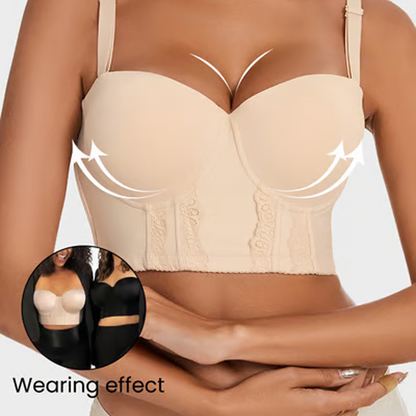 Low Back Strapless Bra with Adjustable Support