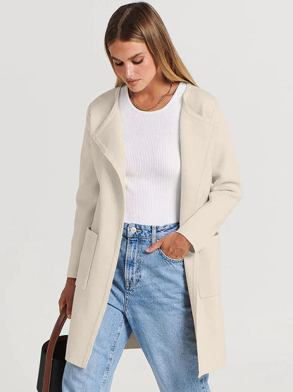 Women Belted Wool-Blend Long Cardigan | Arabella