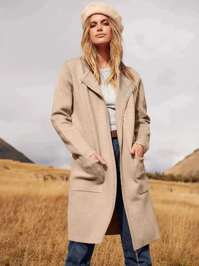 Women Belted Wool-Blend Long Cardigan | Arabella