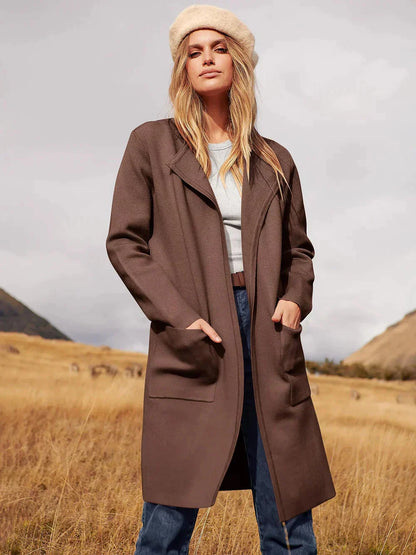 Women Belted Wool-Blend Long Cardigan | Arabella