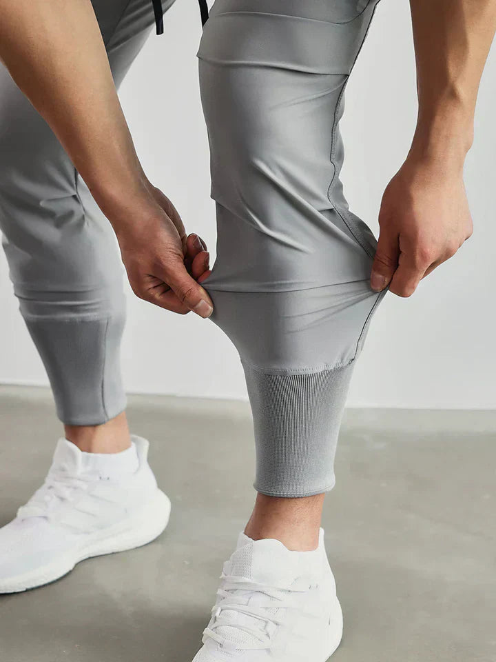 Men's Jogger Pants Black Cotton | Harald-2