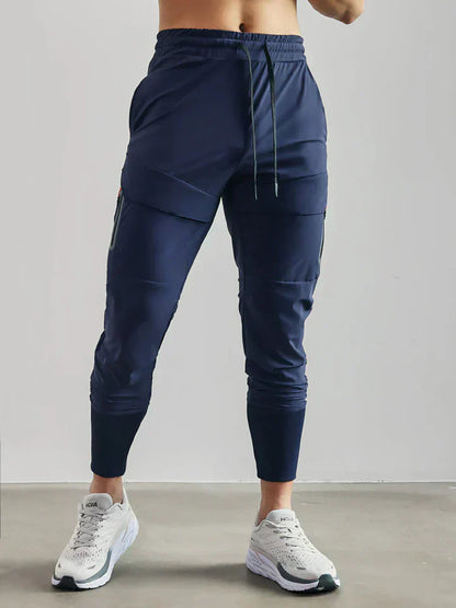 Men's Jogger Pants Black Cotton | Harald-6
