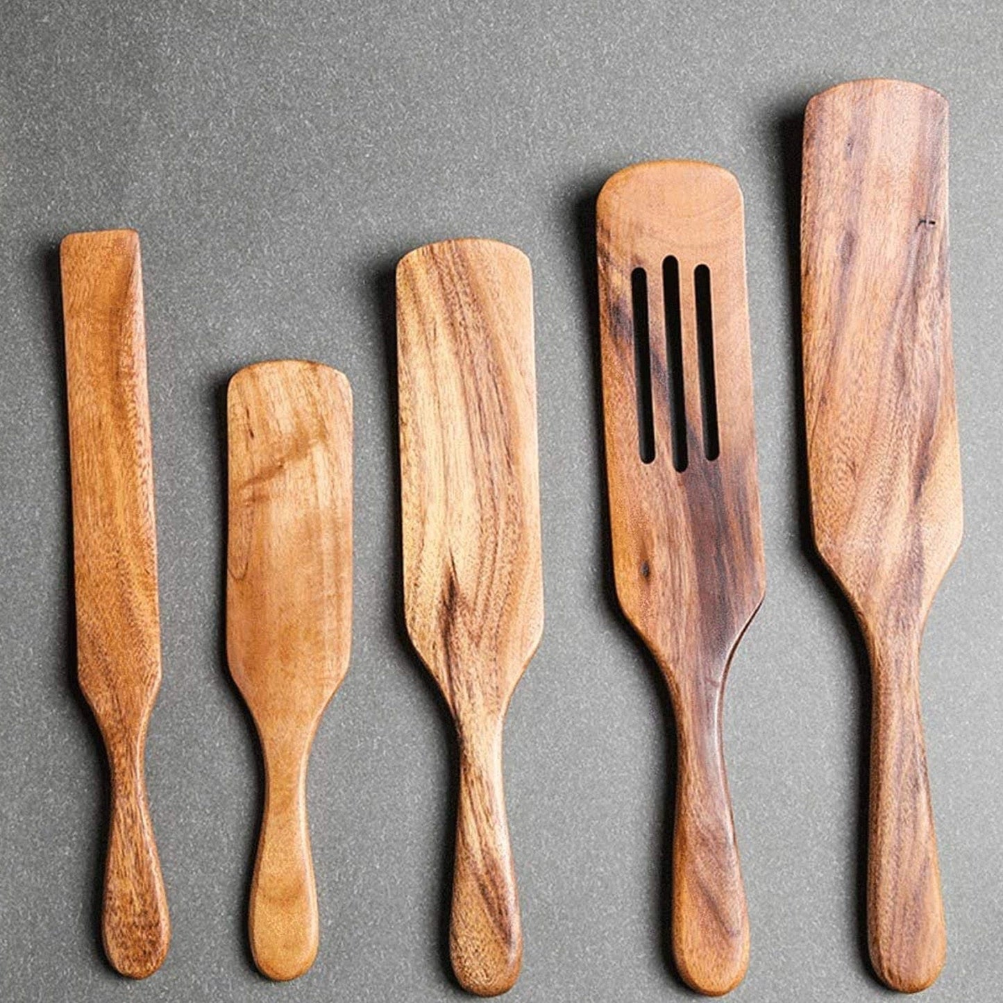 Natural Wood Cooking Utensil Set – Non-Scratch & Heat-Resistant