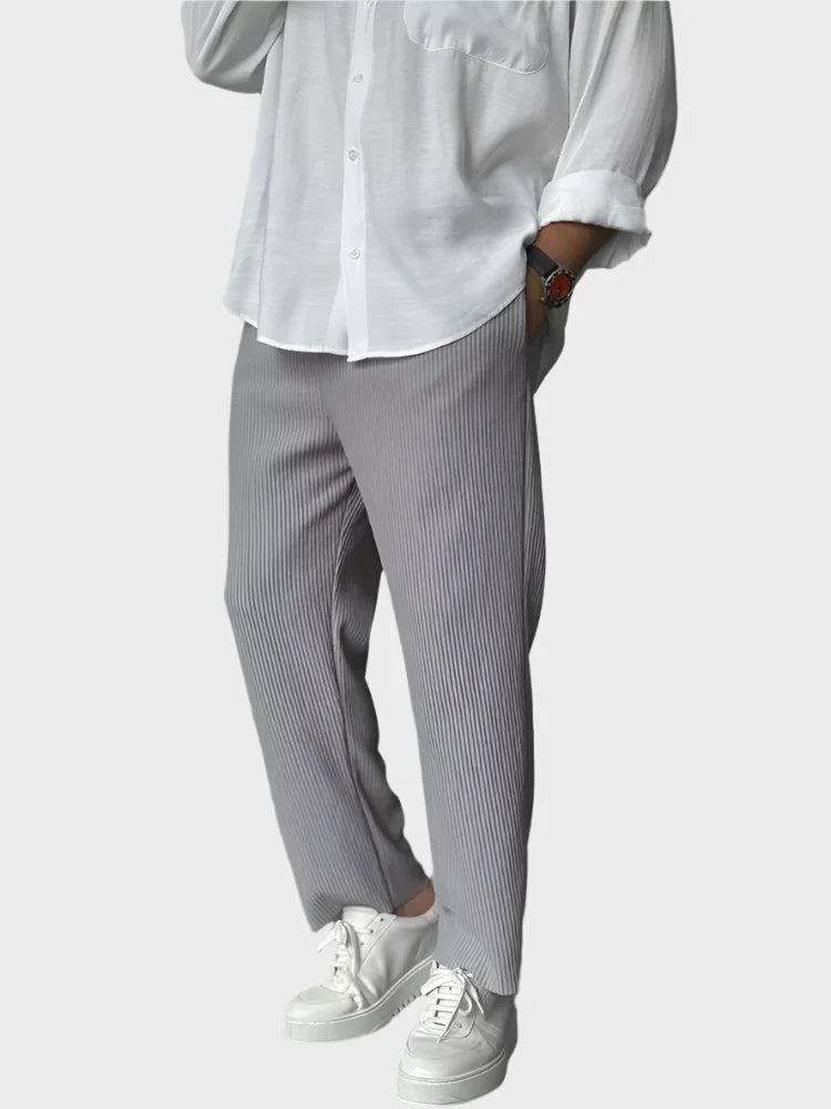 Men's Trousers Beige Lightweight Corduroy | Filippo-3