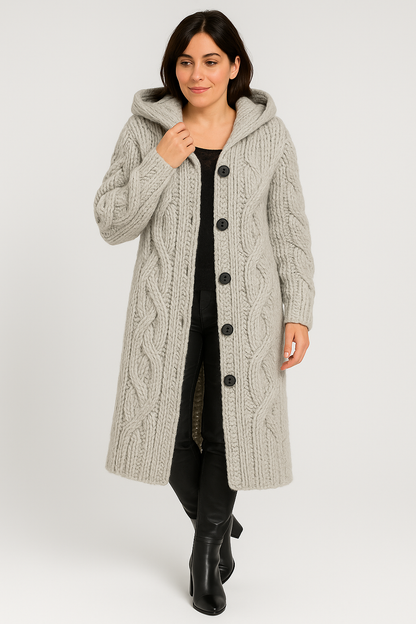 Women Chunky Knit Long Cardigan | Florabelle