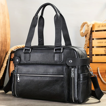 Men’s Leather Travel Bag | Ethan