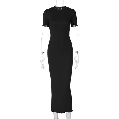 Women Sheath Dress Brown Polyester | Elegant Minimalist-1