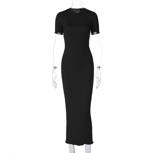 Women Sheath Dress Brown Polyester | Elegant Minimalist-1