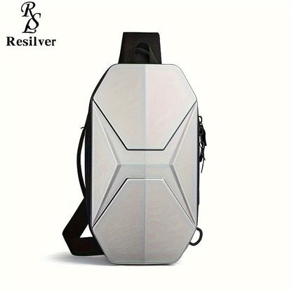 Men Futuristic Hard Shell Sling Bag | Finn