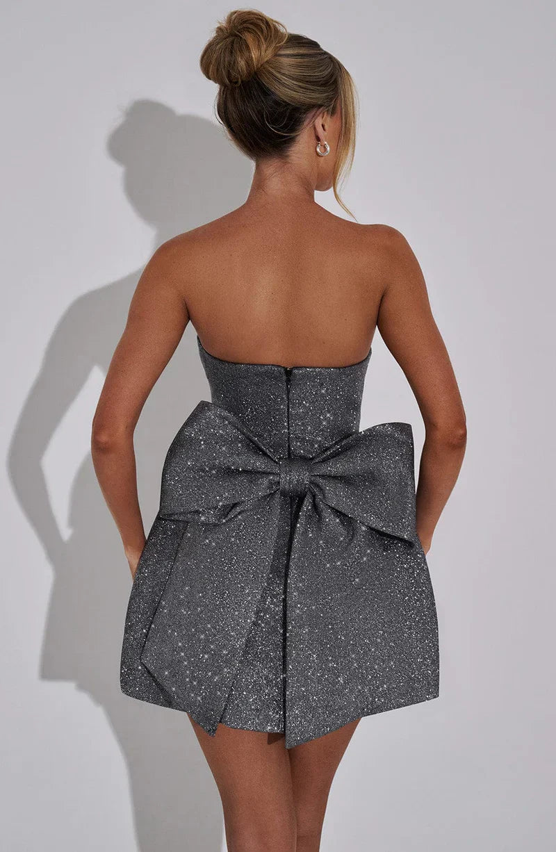 Glitter Strapless Mini Dress | Camilla