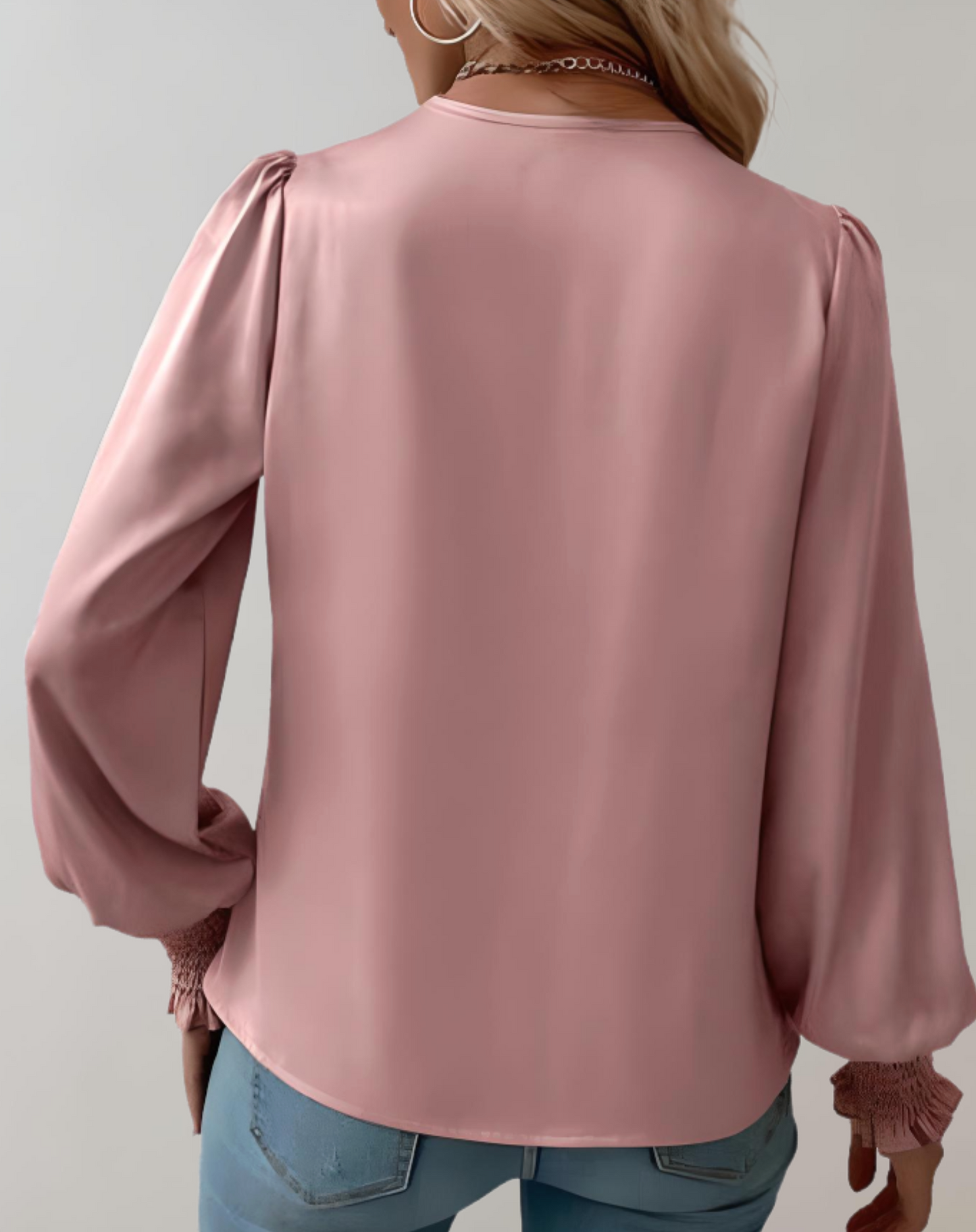 Satin Wrap Blouse | Gaia